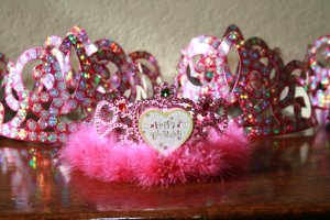 The Birthday Boy's tiara...and some for his friends.
