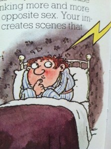 This poor lad has been caught in the act.