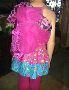 Nana tied the back so that it would be no-sew.