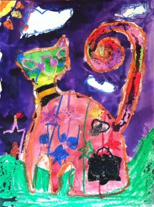 Tell C.J. to draw a cat and this is what you get.